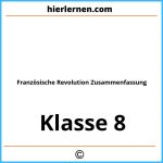 Französische Revolution Zusammenfassung Klasse 8