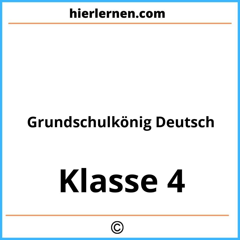 Grundschulkönig Deutsch 4. Klasse