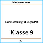 Kommasetzung Übungen Klasse 9 Pdf